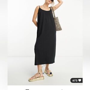 ASOS Black Midi Dress